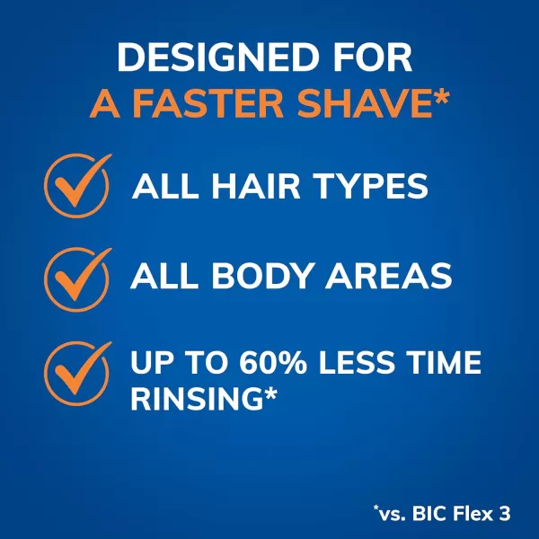 BIC EasyRinse AntiClogging Refillable Mens Razors With 4 Blades 1 Handle and 9 Refill Razor Cartridges Razor KitAssorted