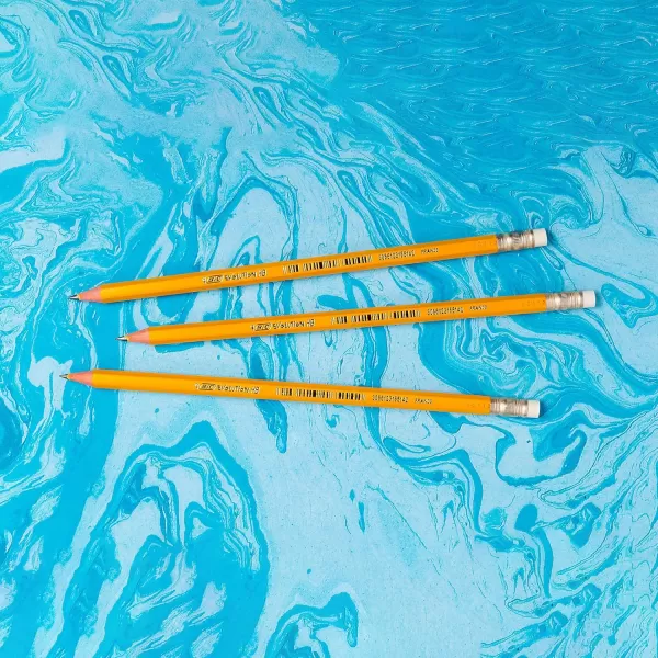 BIC Evolution Cased Pencil 2 Lead Yellow Barrel 24Count PGEYP241BLKYellow