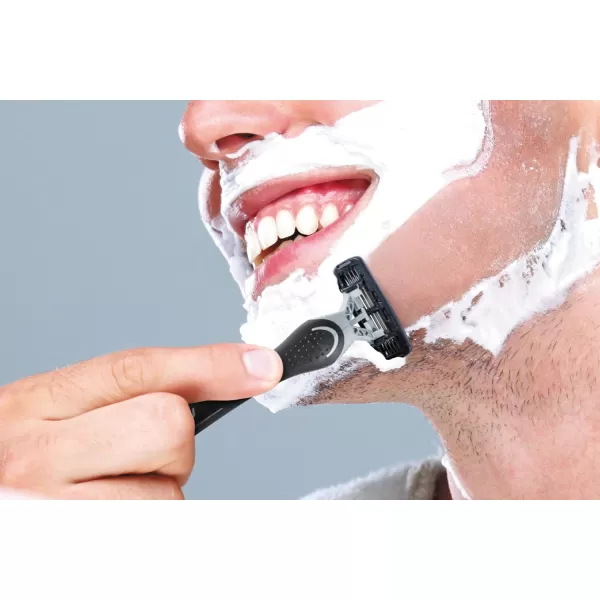 BIC Flex 4 Refillable Refill Razor Cartridges for Men LongLasting 4 Blade Razor Heads for Sensitive Skin 10 Refill CartridgesBlack