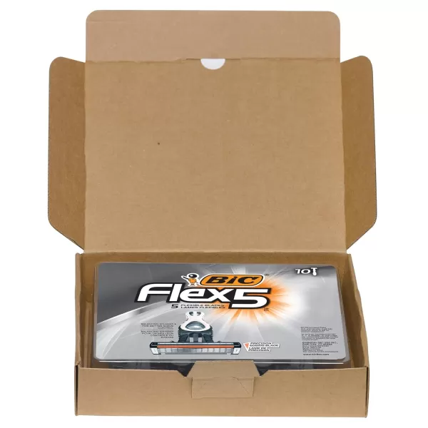 BIC Flex 5 Titanium 5Blade Disposable Razor for Men Sensitive Skin Razor For a Smooth Comfortable and Close Shave 4 Piece Razor SetAssorted