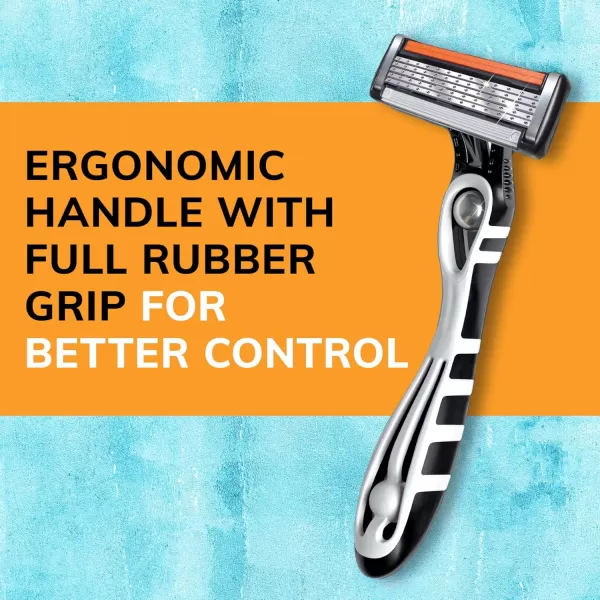 BIC Flex 5 Titanium 5Blade Disposable Razor for Men Sensitive Skin Razor For a Smooth Comfortable and Close Shave 4 Piece Razor SetAssorted
