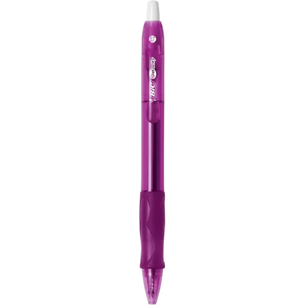 BIC Gelocity Original Assorted Fashion Colors Gel Pens Medium Point 07mm 8Count Pack Retractable Gel Pens With Comfortable Grip