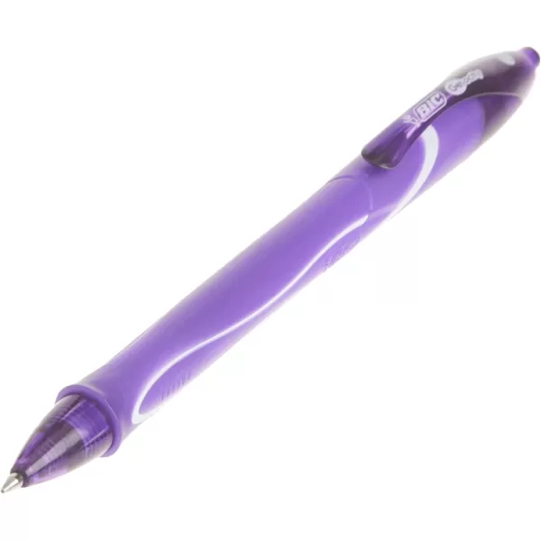 BIC Gelocity Quick Dry Assorted Colors Gel Pens Medium Point 07mm 8Count Pack Retractable Gel Pens With Comfortable Full Grip1 Count Pack of 8