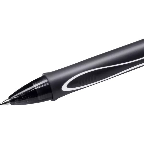 BIC Gelocity Quick Dry Blue Gel Pens Medium Point 07mm 12Count Pack Retractable Gel Pens With Comfortable Full GripBlack