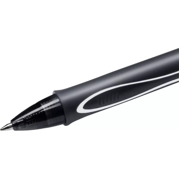 BIC Gelocity Quick Dry Blue Gel Pens Medium Point 07mm 12Count Pack Retractable Gel Pens With Comfortable Full GripBlack