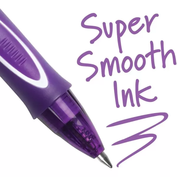 BIC Gelocity Quick Dry Fashion Retractable Gel Pens Medium Point 07mm 4Count Gel Pen Set Packaging May Vary4 Count Pack of 2