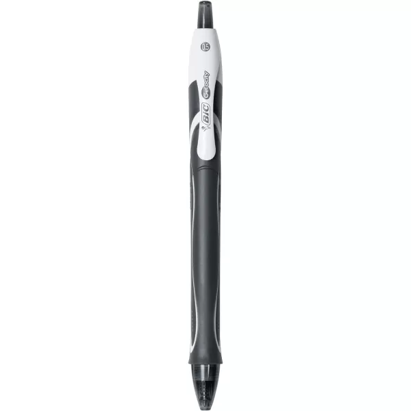 BIC Gelocity Quick Dry Gel Pen Fine Point 05 mm Retractable Pen Black 2Count Quick Drying Smooth Ink