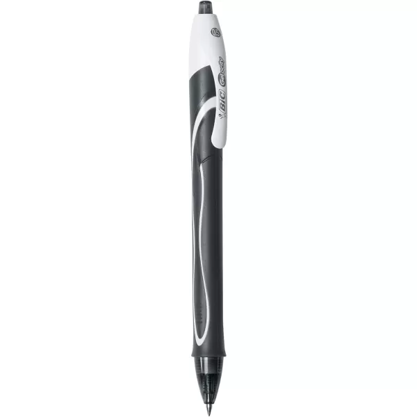 BIC Gelocity Quick Dry Gel Pen Fine Point 05 mm Retractable Pen Black 2Count Quick Drying Smooth Ink