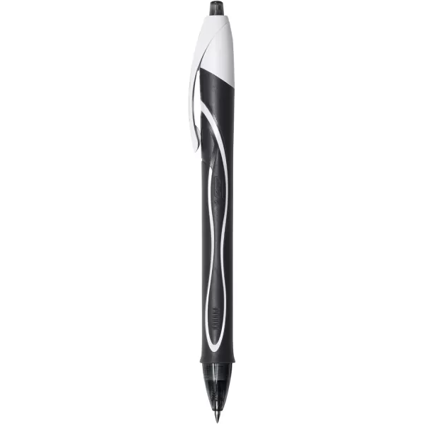 BIC Gelocity Quick Dry Gel Pen Fine Point 05mm  Box of 12 Black Gel PensBlack