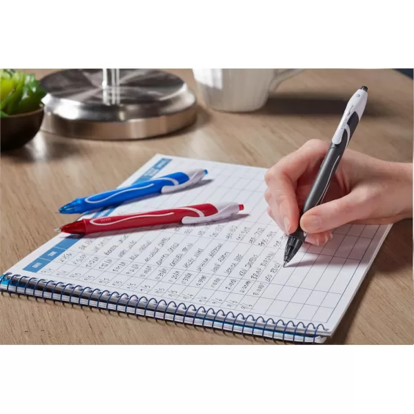 BIC Gelocity Quick Dry Gel Pen Fine Point 05mm  Box of 12 Black Gel PensBlue