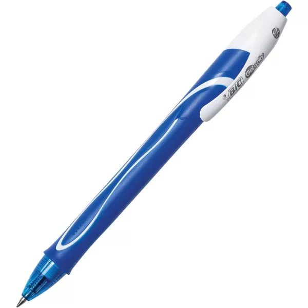 BIC Gelocity Quick Dry Gel Pen Fine Point 05mm  Box of 12 Black Gel PensBlue
