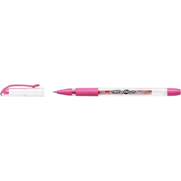 BIC Gelocity Smooth Stic Gel Pen Fine Point 05mm Assorted Colors 36Count Vibrant and Smooth Gel Ink PensAssorted Business