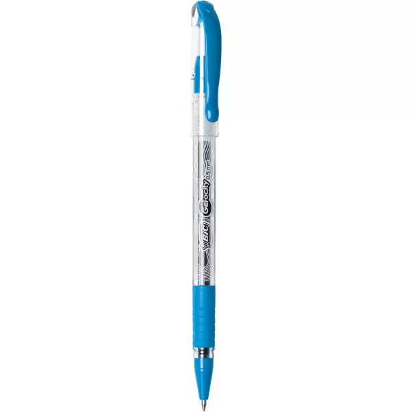 BIC Gelocity Smooth Stic Gel Pen Fine Point 05mm Assorted Colors 36Count Vibrant and Smooth Gel Ink PensAssorted Fashion