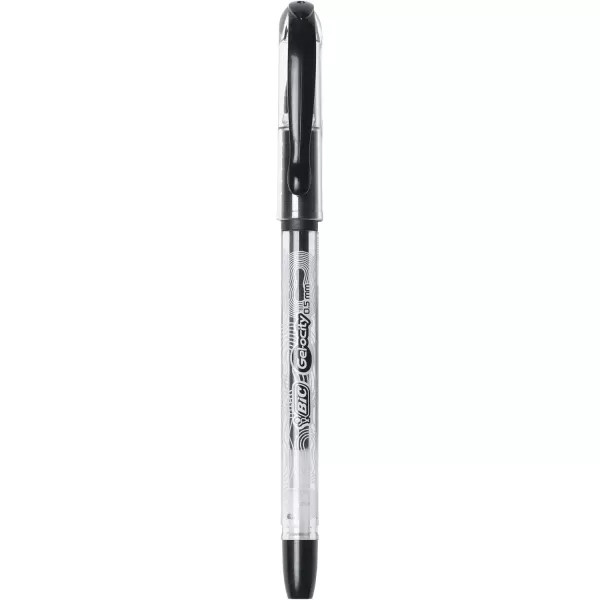 BIC Gelocity Smooth Stic Gel Pen Fine Point 05mm Assorted Colors 36Count Vibrant and Smooth Gel Ink PensBlack