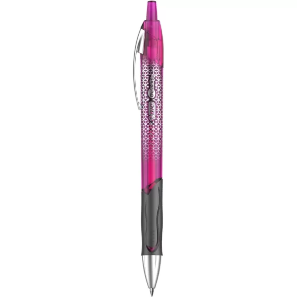 BIC Gelocity Ultra Retractable Gel Pen Medium Point 07mm Assorted Colors Premium Design ampamp Comfortable Grip 3CountFashion