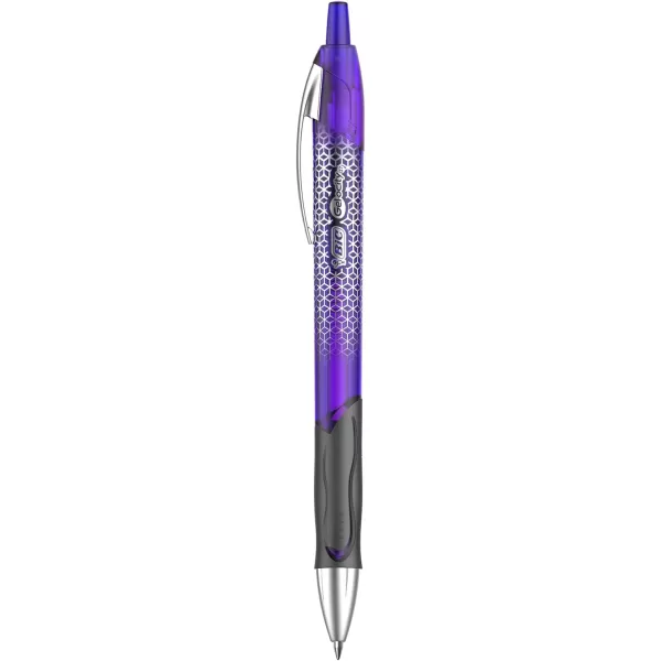 BIC Gelocity Ultra Retractable Gel Pen Medium Point 07mm Assorted Colors Premium Design ampamp Comfortable Grip 3CountFashion