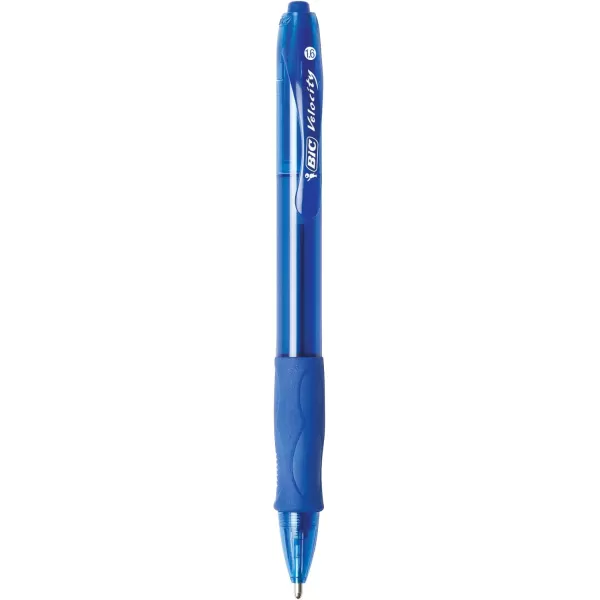 BIC Glide Velocity Bold Ballpoint Pens Bold Point 16 mm Blue Ink Pens Translucent Barrel 36Count Pack VLGB361BLUBlue