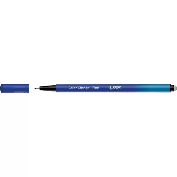 BIC Intensity 12Pack Color Change 04mm Fine Tip Felt Pen with a Unique ColorChanging Technology for Crative Writing