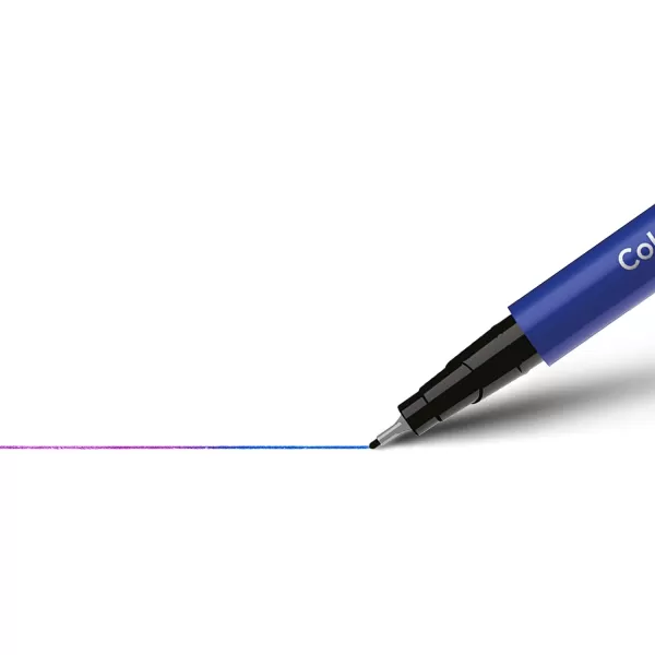 BIC Intensity 12Pack Color Change 04mm Fine Tip Felt Pen with a Unique ColorChanging Technology for Crative Writing