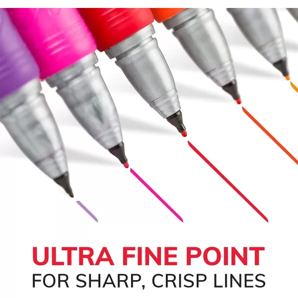 BIC Intensity Black Permanent Markers Ultra Fine Point 12Count Pack of Black Markers With NonSlip Grip for Comfort and Control