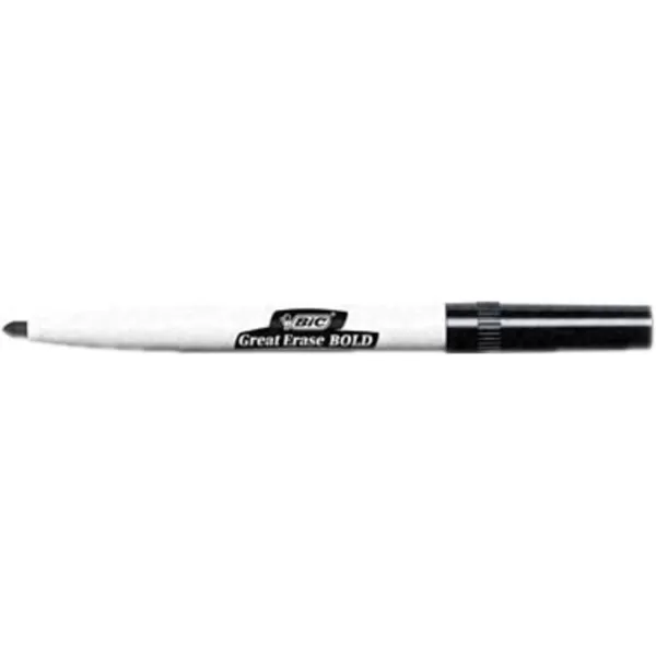 BIC Intensity Bold Dry Erase Marker Pocket Style Fine Bullet Tip 45 mm Red Perfect For The Office ampamp Home 12CountBlack