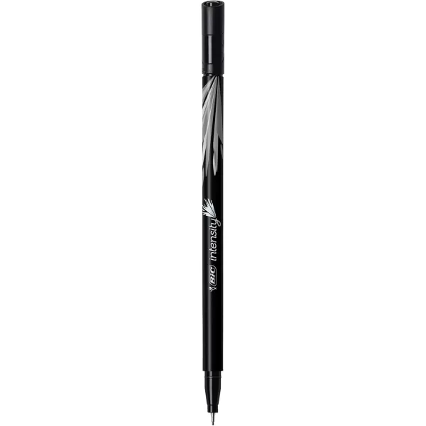 BIC Intensity Fineliner Marker Pen 04mm BlackRedGreen 3Count