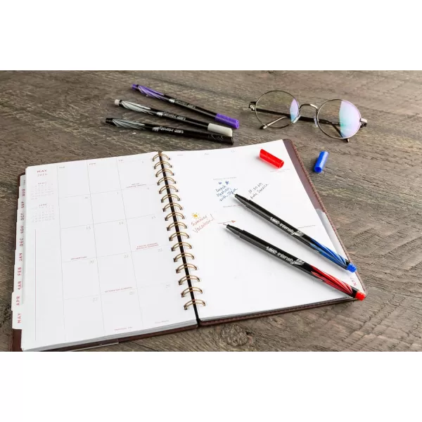 BIC Intensity Fineliner Marker Pen Fine Point 04 mm Assorted Colors 10Count Model Number FPINFAP10Fine Point