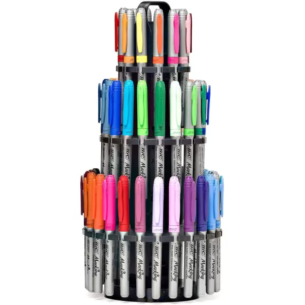 BIC Intensity Ultra Fine Tip Permanent Markers 36Count Permanent Marker Set in Assorted Fashion Colors Cool Art Supplies for Teens and Adults36 Count Pack of 1