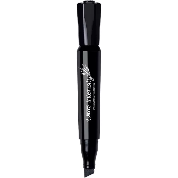 BIC Marking Permanent Marker Chisel Tip Black 12CountBlack