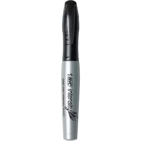 BIC Marking Permanent Marker Chisel Tip Black 12CountBlack