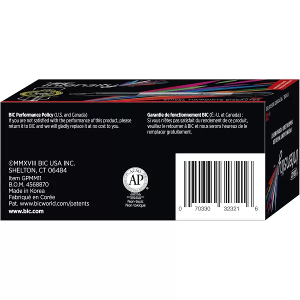 BIC Marking Permanent Marker Chisel Tip Black 12CountBlack