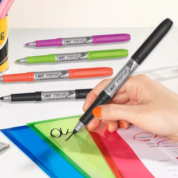 BIC Markit Gripster Permanent Markers BICGPMAP12ASST assorted 12count