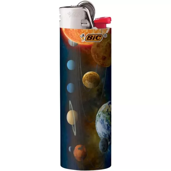 BIC Maxi Pocket Lighter Special Edition Party Animal Collection Assorted Unique Lighter Designs 8 Count Pack of LightersOut of This World