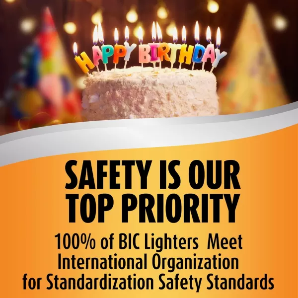 BIC Multi Purpose Lighter with Flexible Metal Wand Classic Collection Great Lighter for Candles Grills and Fireplaces 10 Count Pack of LightersMulticolor