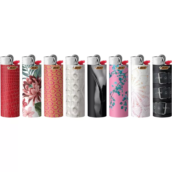 BIC Pocket Lighter Special Edition Americana Collection Assorted Unique Lighter Designs 8 Count Pack of LightersFashion