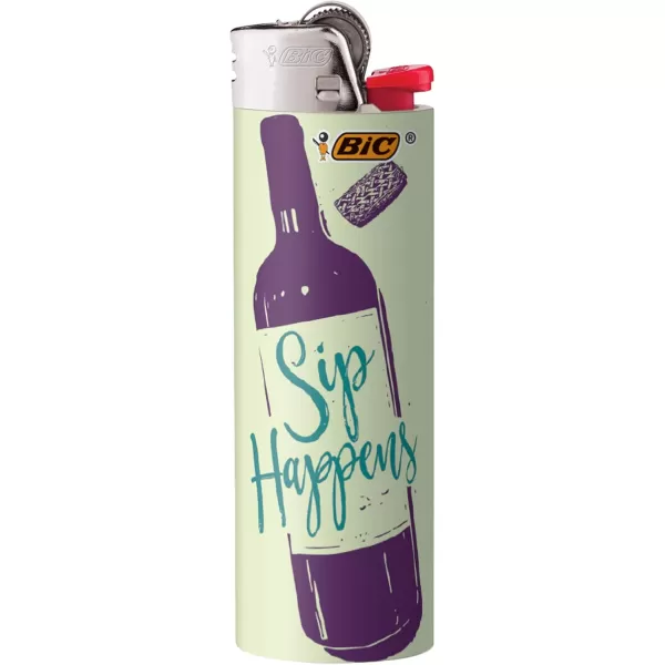 BIC Pocket Lighter Special Edition Americana Collection Assorted Unique Lighter Designs 8 Count Pack of LightersPositive Affirmations