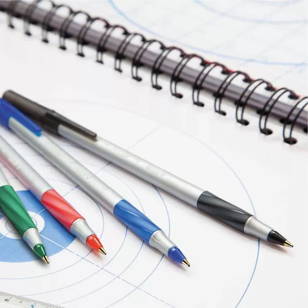 BIC Round Stic Grip XtraComfort Medium Ball Point Pen Green 12 PackPen