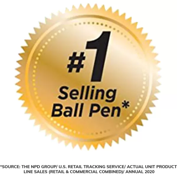 BIC Round Stic Xtra Life Ball Point Pen Black 36 Pack