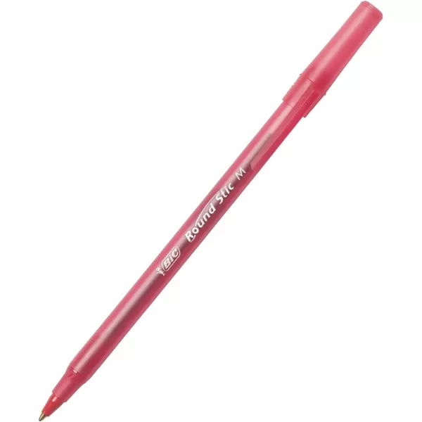 BIC Round Stic Xtra Life Ballpoint Pen Medium Point 10mm Red 10Count10 Count Pack of 1