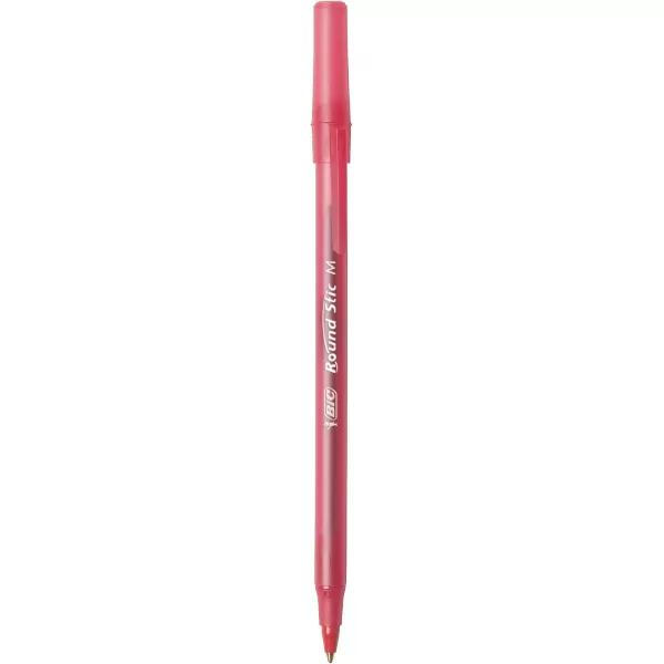 BIC Round Stic Xtra Life Ballpoint Pen Medium Point 10mm Red 10Count10 Count Pack of 2