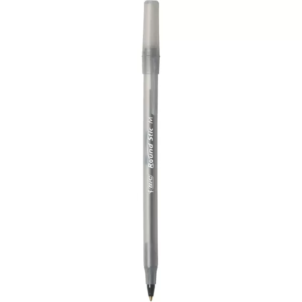 BIC Round Stic Xtra Life Ballpoint Pens Medium Point 10mm Black 60Count Pack Flexible Round Barrel For Writing Comfort Perfect Teacher Appreciation GiftsBlack