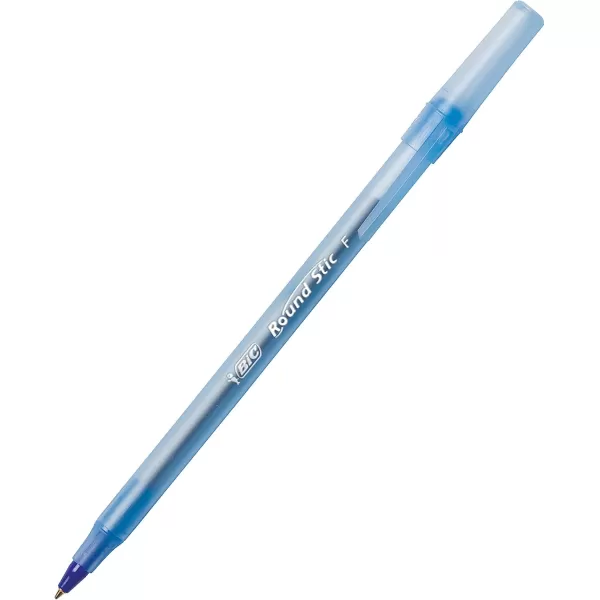 BIC Round Stic Xtra Life Blue Ballpoint Pens Medium Point 10mm 60Count Pack of Bulk Pens Flexible Round Barrel for Writing Comfort No 1 Selling Ballpoint Pens60 Count Pack of 1