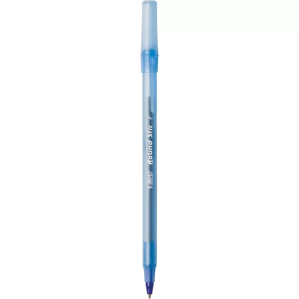 BIC Round Stic Xtra Life Blue Ballpoint Pens Medium Point 10mm 60Count Pack of Bulk Pens Flexible Round Barrel for Writing Comfort No 1 Selling Ballpoint Pens60 Count Pack of 1