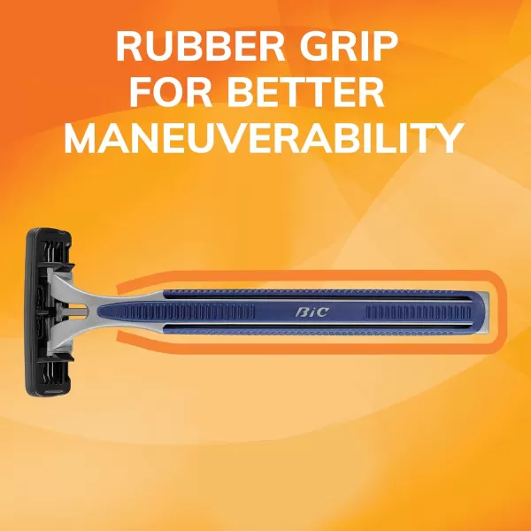 BIC Sensitive 3 Disposable Razors for Men With 3 Blades for Sensitive Skin 12 Count Value Pack of Shaving Razors