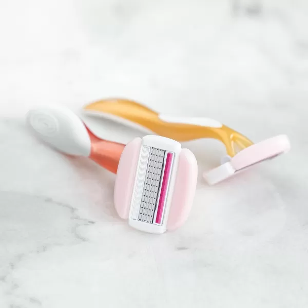BIC Soleil Glide Disposable Razors for Women 5 Blades With Shea Butter Moisture Strip For a Smooth Glide 2 Piece Razor Set2 Count Pack of 2