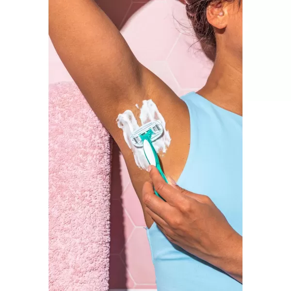 BIC Soleil Sensitive Advanced Womens Disposable Razors With 360 Degree Water Activated Moisture Strip for Enhanced Glide Shaving Razors With 5 Blades 10 Count5 Count Pack of 1