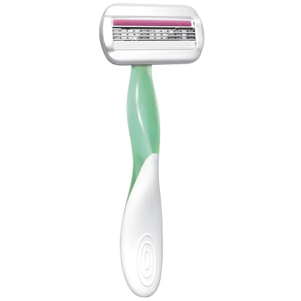 BIC Soleil Sensitive Womens Disposable Razors 3 Blades With Moisture Strip For a Silky Smooth Shave 6 Piece Razor Set 3 Count Pack of 2Purple
