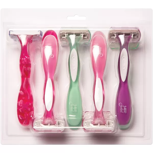 BIC Soleil Simply Smooth Womens Disposable Razors 3 Blades With Moisture Strip For a Silky Smooth Shave 10Count