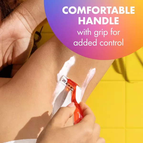 BIC Soleil Smooth Colors Womens Disposable Razors With Vitamin E Lubricating Strip for Enhanced Glide Great Stocking Stuffer 14Count Gift Set10 Count Pack of 1