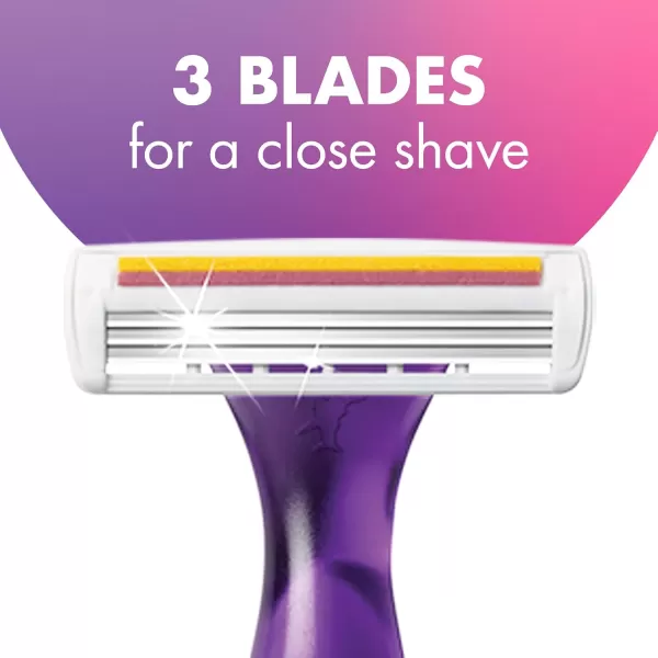 BIC Soleil Smooth Scented Womens Disposable Razors 3 Blades With Moisture Strip For a Silky Smooth Shave 10 Piece Razor Set1 Count Pack of 1